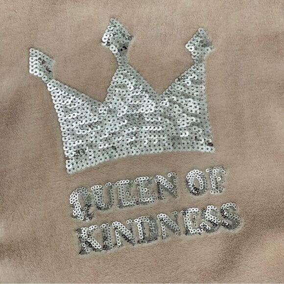 Nannette Kids Girl’s Pink Silver Sequin QUEEN OF KINDNESS Sherpa Outfit Set Sz 5 - Picture 3 of 16